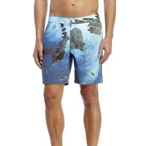 Onia Swim Board Shorts Calder 7.5" Nasa Myanmar